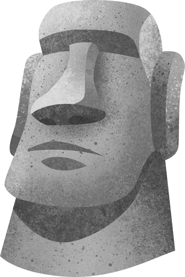 Moai Head stone